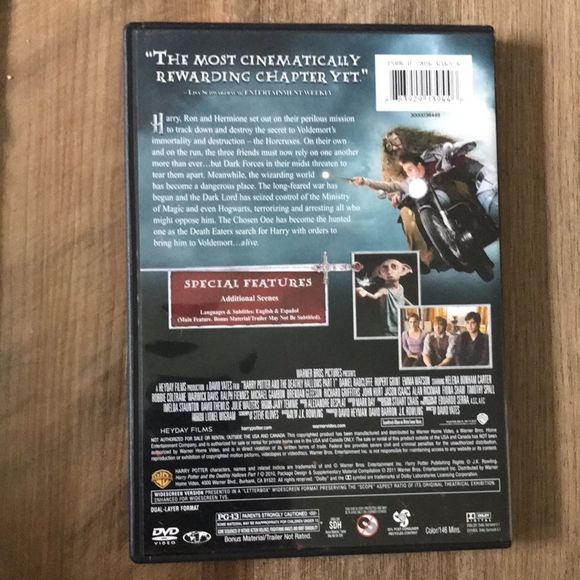 Harry Potter & the Deathly Hallows Part 1 -DVD - Picture 2 of 3